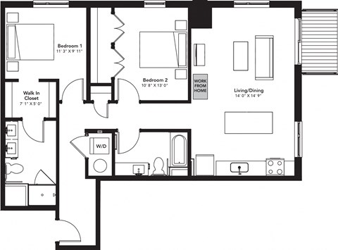 a blueprint of a floor plan of a house